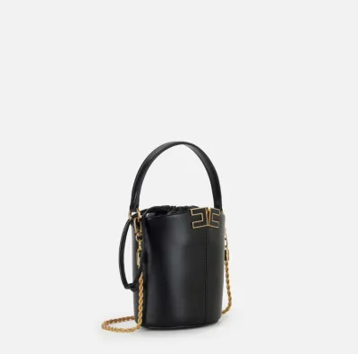 ELISABETTA FRANCHI Borsa a secchiello con dettaglio logo  | BorotalcoC