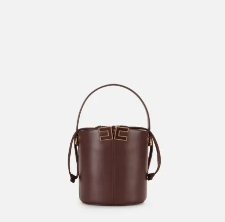 ELISABETTA FRANCHI Borsa a secchiello con dettaglio logo  | BorotalcoC