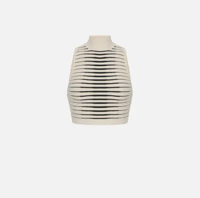 Elisabetta Franchi Top in maglia a righe dégradé  | BorotalcoCagliari.