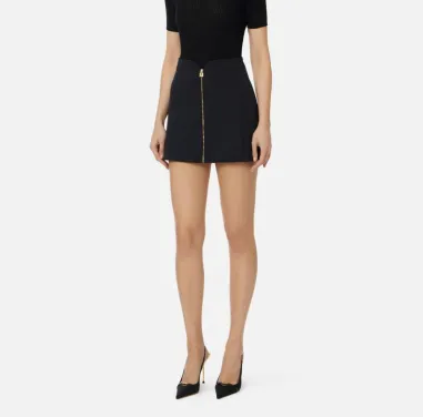 Elisabetta Franchi Minigonna in doppio crêpe stretch  | BorotalcoCagli