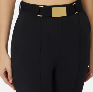 Elisabetta Franchi Pantaloni in tessuto tecnico bielastico con cintura 2