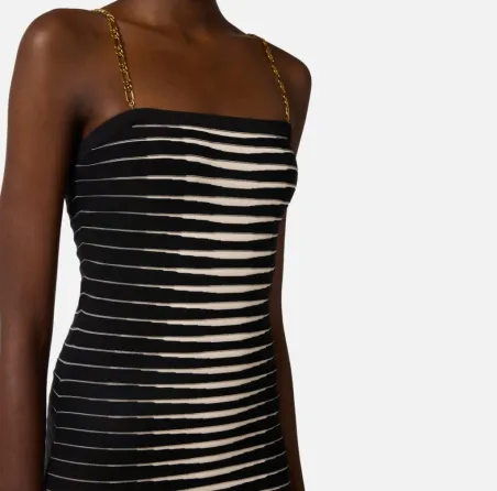 Elisabetta Franchi Abito in maglia con zebra jacquard  | BorotalcoCagl